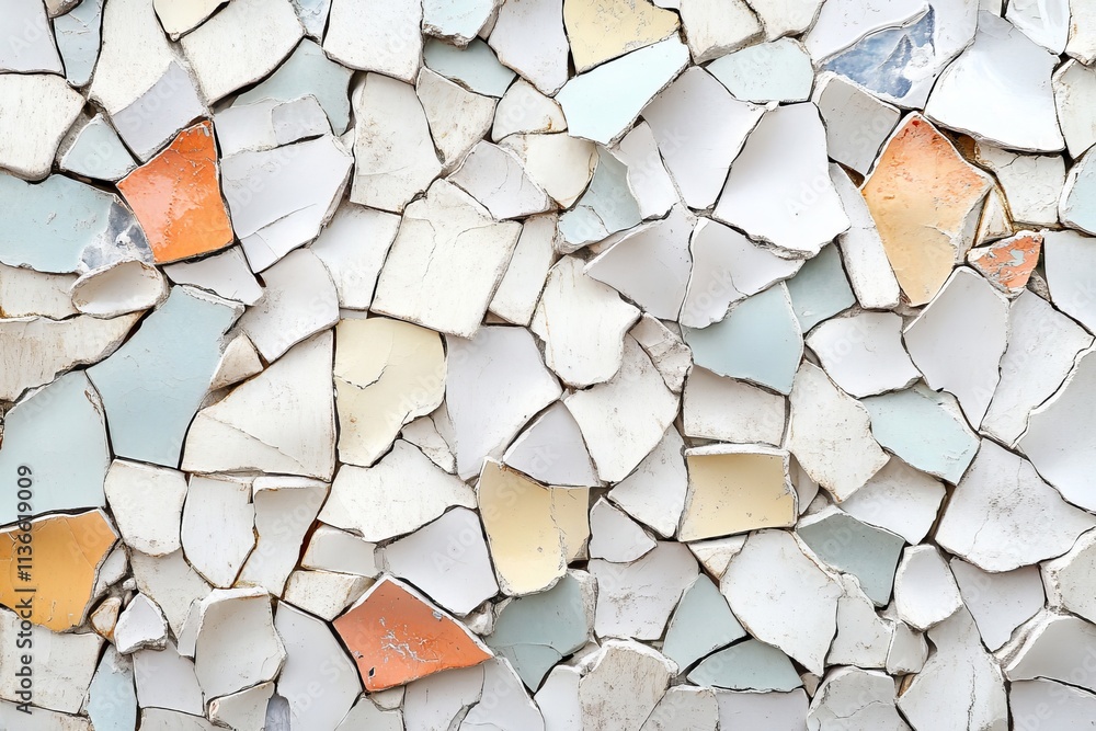 Poster chipped porcelain enamel texture showcasing various colors and patterns on an abstract surface