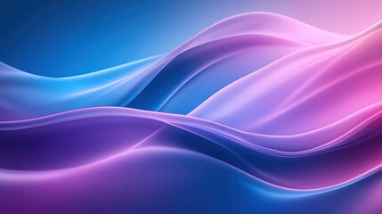 Fototapeta premium Abstract waves in vibrant colors create a calming and modern background.