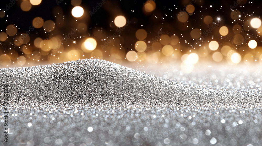 Poster sparkling surface with bokeh effects and shimmering details creating a magical atmosphere for creati