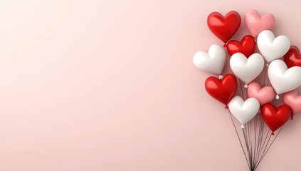 Heartshaped balloons in red, pink, and white symbolize love, making them ideal for an unforgettable Valentines Day celebration to impress your beloved and create lasting memories together