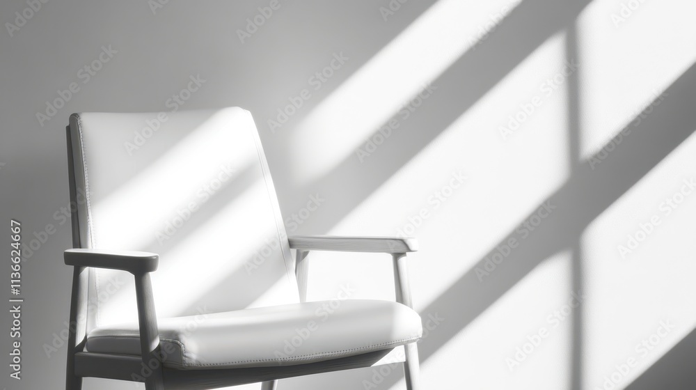 Poster quiet reflection and tranquility in a sunlit corner of a minimalistic room