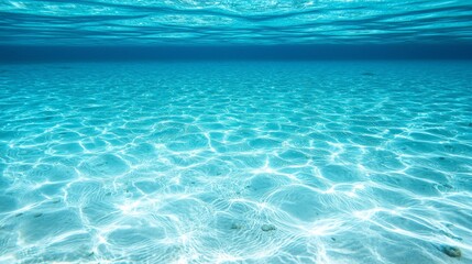 Obraz premium Crystal Clear Underwater Sunlight Ocean Depths Nature Scene Vibrant Environment Tranquil Viewpoint Serene Concept