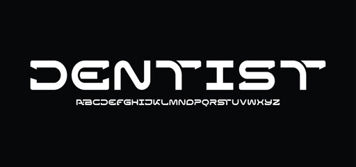 Abstract digital modern alphabet fonts. Typography technology electronic dance music future creative font. vector illustraion
