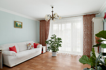 interior design. interior photography of an apartment for rent. One-room apartment with a simple and cozy design. High quality photo