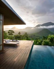 Fototapeta premium Dream Villa with Infinity Pool