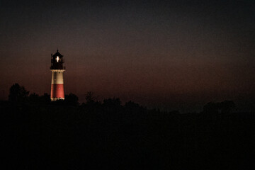 lighthouse at night