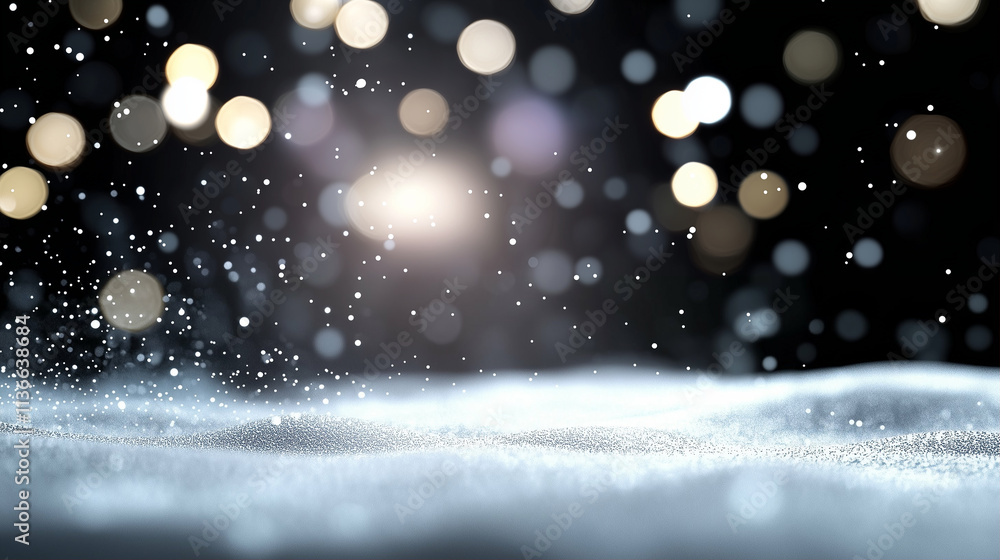 Poster bokeh light effects creating a magical atmosphere with soft textures and sparkling details