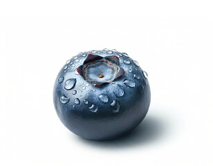 blueberries, cropping path, isolated on white background