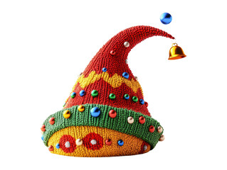 Colorful Creative Party Hat Isolated on Transparent Background