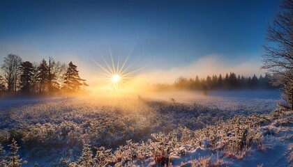 sunrise in the mountains