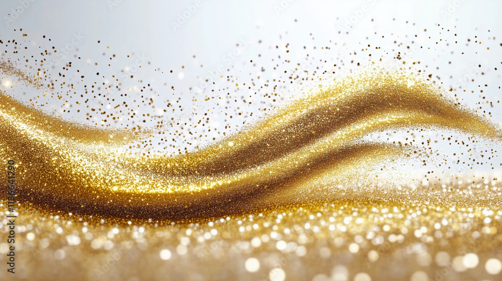 Aufkleber glitter wave with sparkling glitter background creating a dazzling effect in bright light