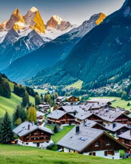 Picturesque Alpine Village