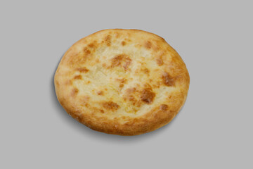 Here we have a closeup view of a cracker set against a gray background
