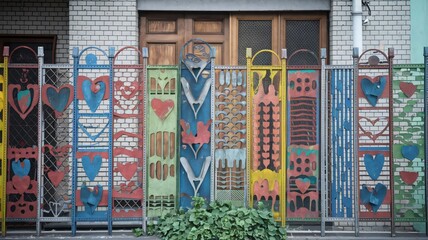 Fence for buildings. The best image for inspiration on the latest trends in current seasonal designs