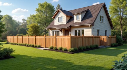 Obraz premium Fence for buildings. The best image for inspiration on the latest trends in current seasonal designs