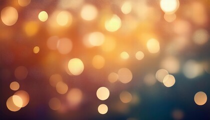 Obraz premium Golden Hour Bokeh: Warm, inviting bokeh lights in shades of gold, orange, and deep teal. Perfect for backgrounds, adding a touch of magic and elegance.