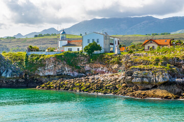 The beautiful town of Ribadesella, Asturias, Spain