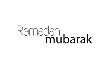 Ramadan text logo design  illustration