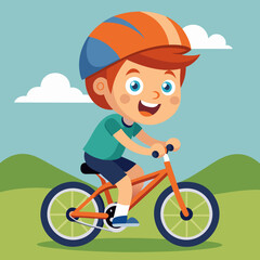 child riding a bike