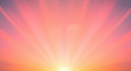 Obraz premium Radiant Sunrise: A breathtaking, vibrant sunrise paints the sky with warm hues, radiating light and energy. The sun's rays burst forth, creating a captivating celestial display. 