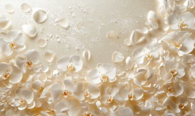 A white flower with a yellow center