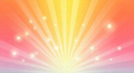 Obraz premium Radiant Burst: A vibrant backdrop of radiating light and soft, glowing particles, evoking a sense of hope, optimism, and energy. 