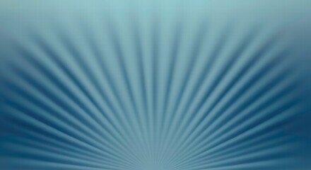 Fototapeta premium Abstract Blue Radiating Light: Abstract background with a blue and white gradient, radiating light in a symmetrical pattern. 