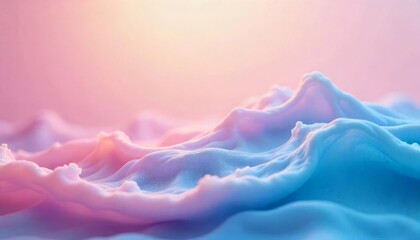 Obraz premium beautiful abstract wave technology background with soft light digital effect corporate concept