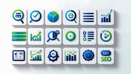 Seo and web Line  Icons 16