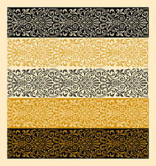 seamless pattern with ornament background , illustration hand made artwork for Indian textile print 