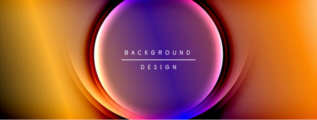 Bright rainbow style color gradient with curve round shape line background. Vector Illustration For Wallpaper, Banner, Illustration, landing page