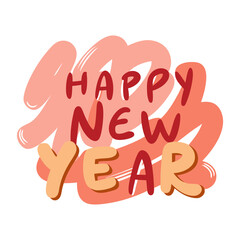 Obraz premium Happy new year 2025