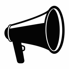 megaphone icon isolated on white