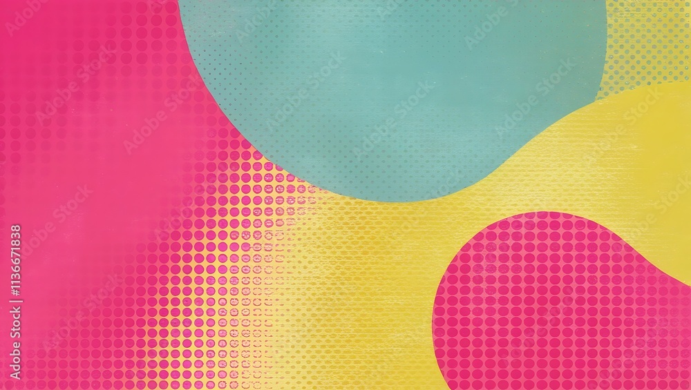 Poster abstract colorful halftone background. generative ai.