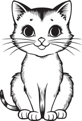 cute cat victor silhoutte 