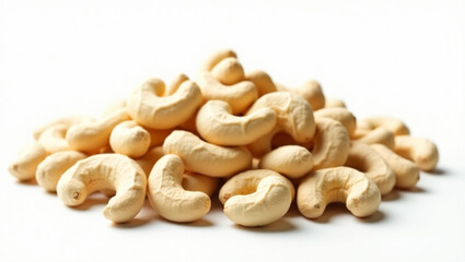Fototapeta premium Cashews: Delicious, crunchy, and nutritious nuts. Perfect for healthy snacking, cooking, or gourmet treats. Enjoy roasted, salted, or raw for any occasion.