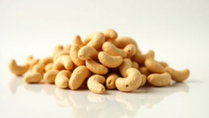 Fototapeta premium Cashews: Delicious, crunchy, and nutritious nuts. Perfect for healthy snacking, cooking, or gourmet treats. Enjoy roasted, salted, or raw for any occasion.