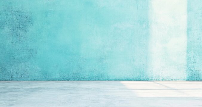 Pastel Pale Turquoise Gradient Background with Minimalist Design