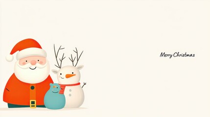 Joyful Holiday Characters Gather in a Delightful Cartoon Design Perfect for Mobile Wallpaper