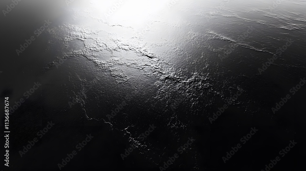 Poster abstract dark surface texture with light reflection