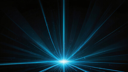 an explosion of blue light