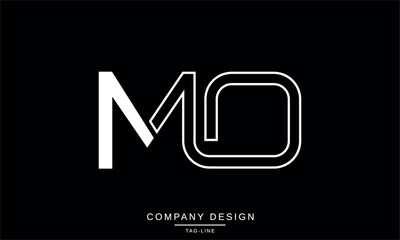 MO, OM Abstract Letters Logo Monogram Font Icon Design