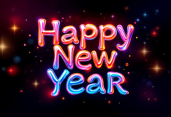 Happy New Year 3D Text Effect
