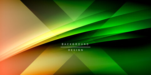 Expressive poster with shadow lines. Features technology, minimalist, and business themes, bright vibrant color schemes