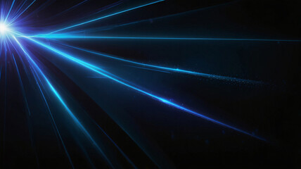 Obraz premium Abstract blue light ray