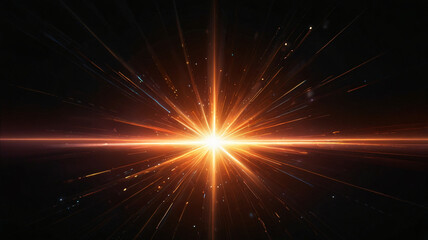 Fototapeta premium Abstract light burst with ray