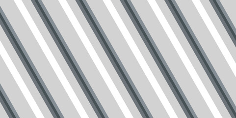 Obraz premium Geometric abstract design with diagonal stripes. Grey and white.