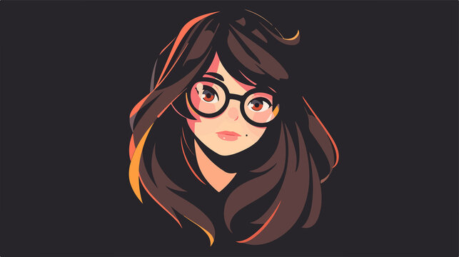 Geek Maker Vector Logo Template in Flat Vector Style