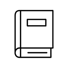 leather bound book icon, book lovers day line art, book lovers day icon - simple black line art icon of leather bound book, for book lovers day celebrations. book lovers day vector art.