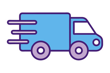 truck isolated on white